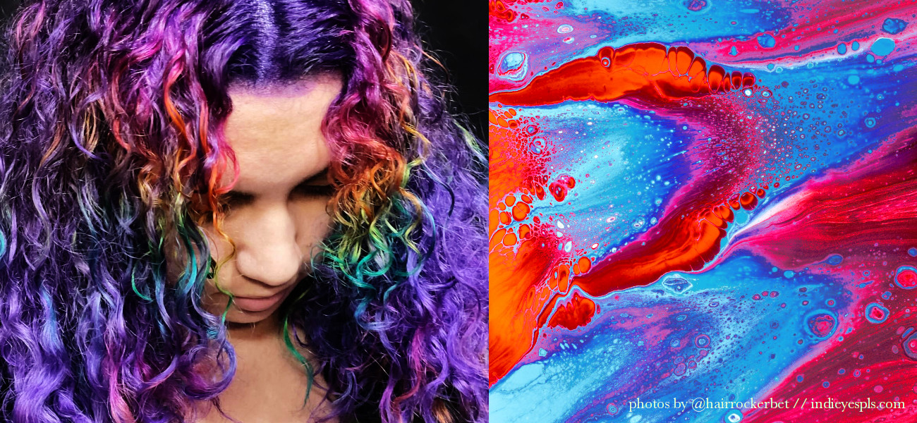 Unconventional and Irresistible and C-c-c-curly: Bold Rainbow Curls