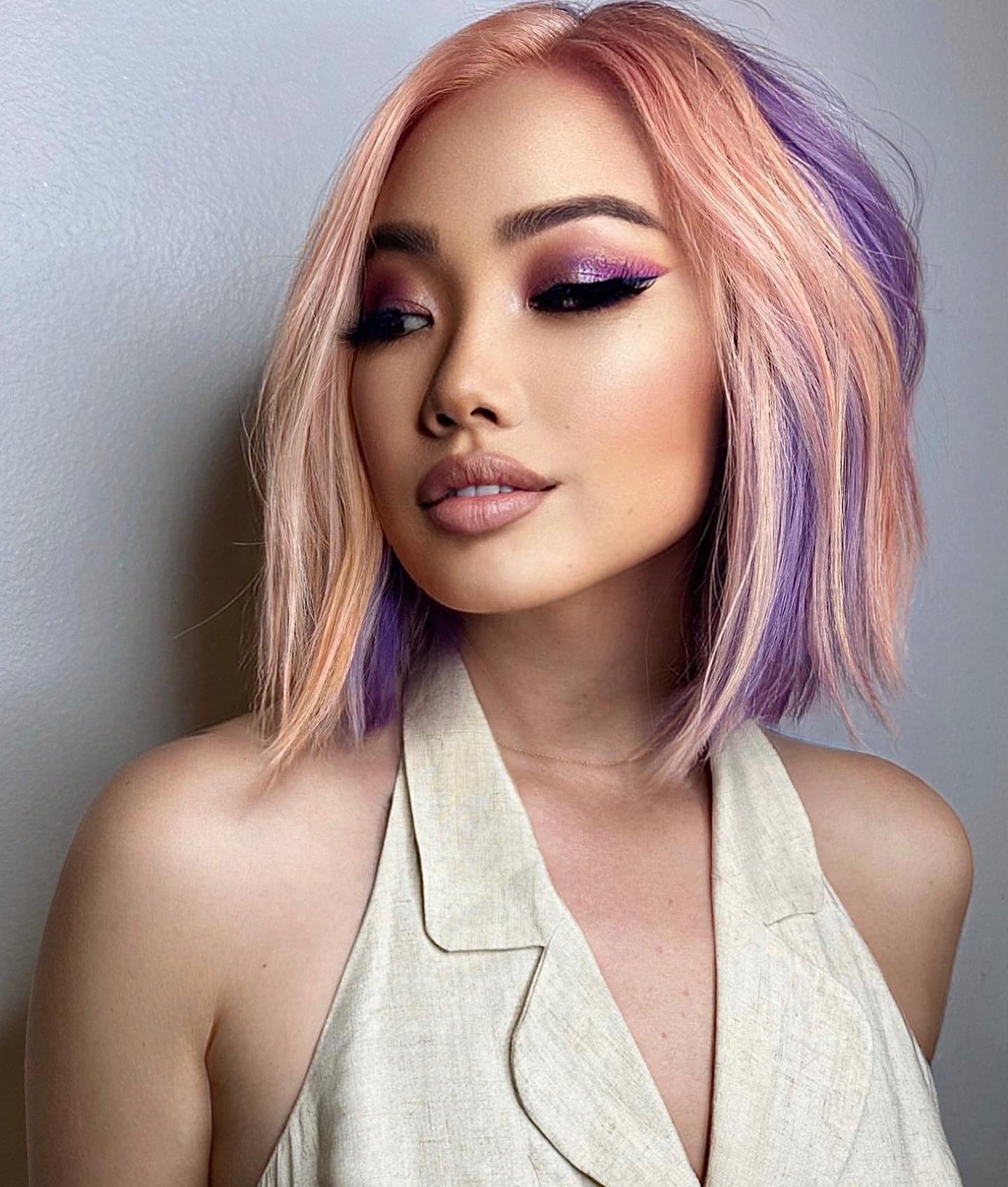 10 Most Aesthetic Purple Hairstyles (Featuring Purple Ombre, Chunky Highlights, and Grungy Hair)
