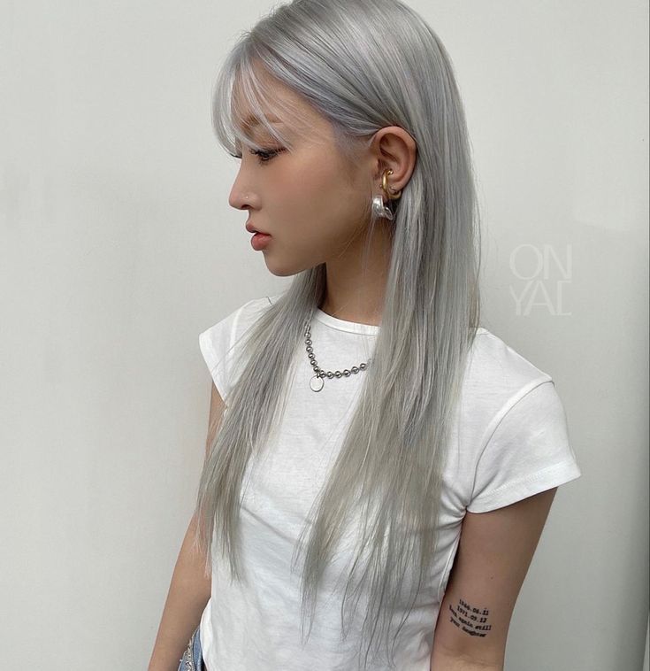 The Inner Edge: Ashy White Asian Hair Inspo